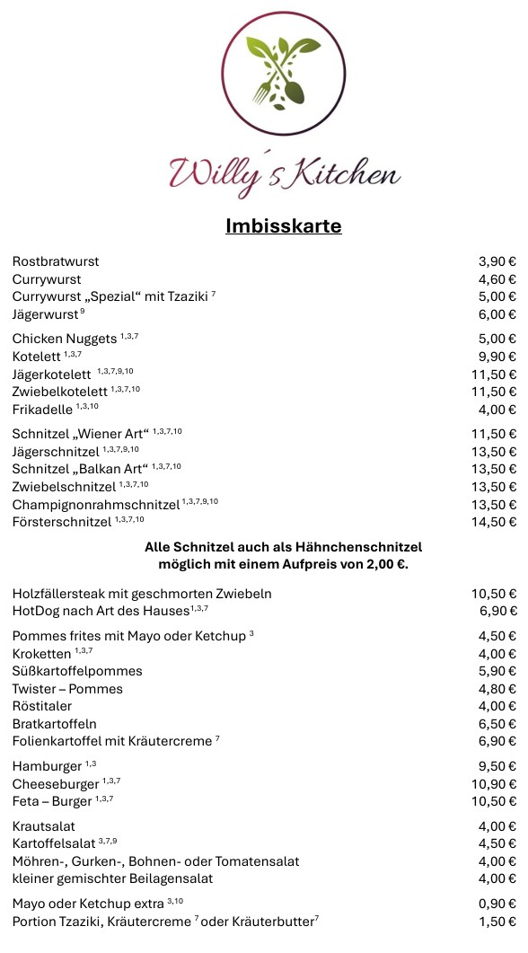 Imbisskarte